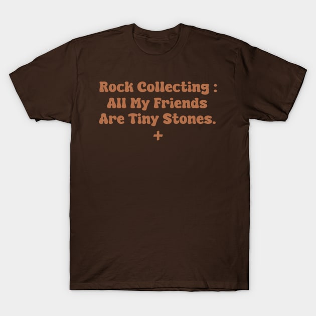 Rock Collecting : All My Friends Are Tiny Stones T-Shirt by depressed.christian